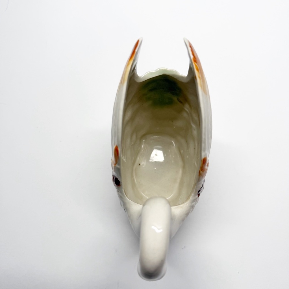 Vintage Occupied Japan Ceramic Swan Vase Planter - Picture 6 of 8